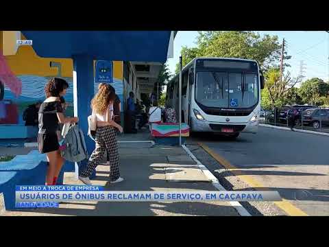 Usuários de ônibus reclamam de serviço, em Caçapava